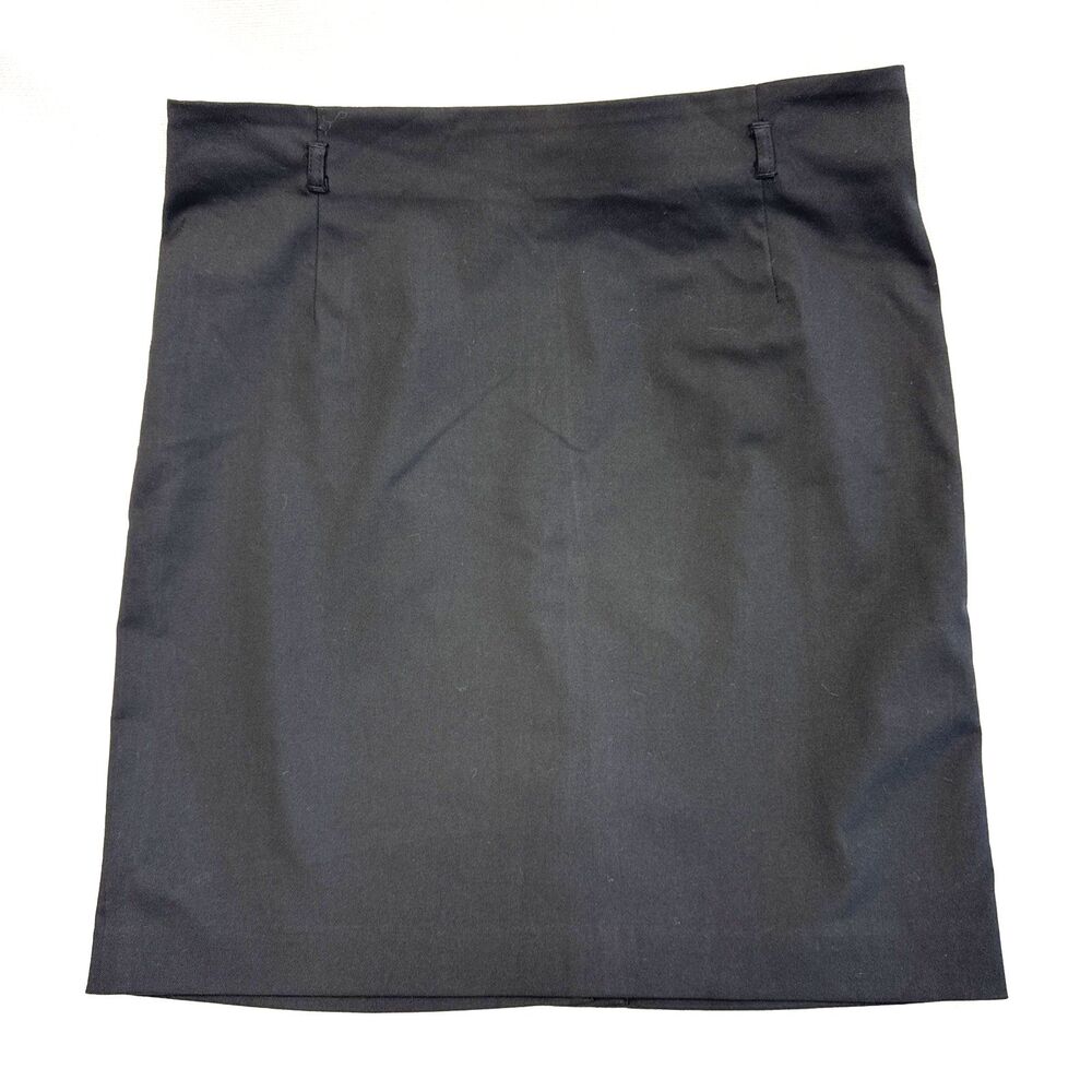 H&M Womens Lined Zip Black Pencil Skirt Dress Suit Separates Office - 12